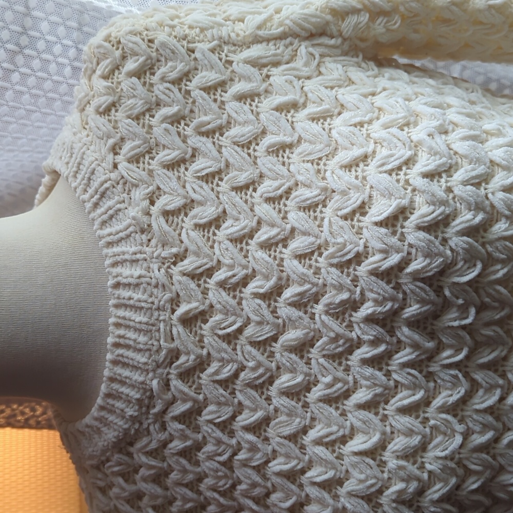 Line & Dot Cream Textured Sweater L - Picture 4 of 13